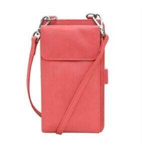 ILI RFID Leather Crossbody/Smart Phone Organizer